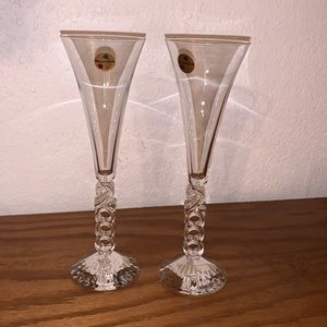 Cristal d’ Arques Champagne Flutes